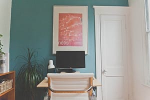 a painted room